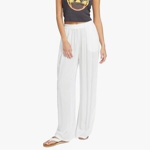 Volcom Women's Stoneshine Junki Wide Leg Beach Pant Size Medium